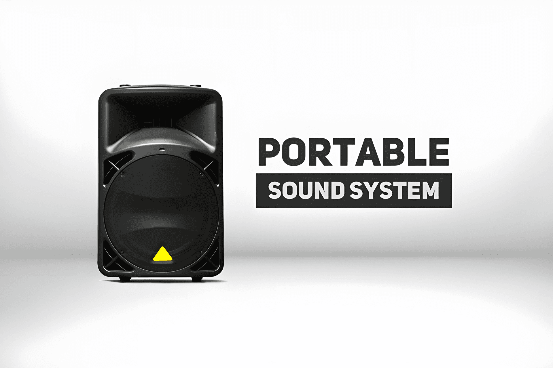 Portable sound system for rent — compact powered PA speaker, plug-and-play