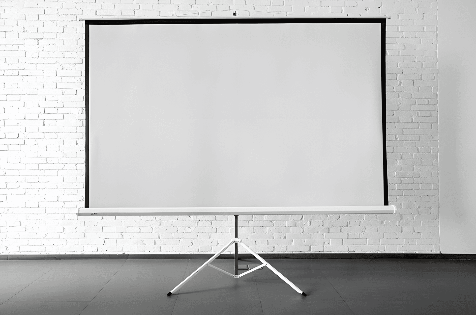 Tripod projector screen for rental in Singapore - portable front-projection screen for presentations and PowerPoint, up to 120 people